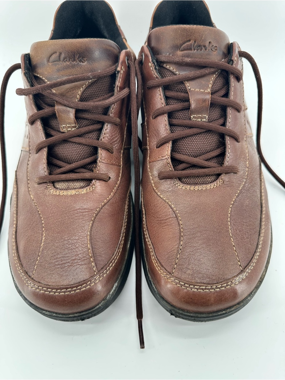Clarks Wave Walk Men’s Walking Shoes Size 11.5 Comfort Casual Leather Upper.